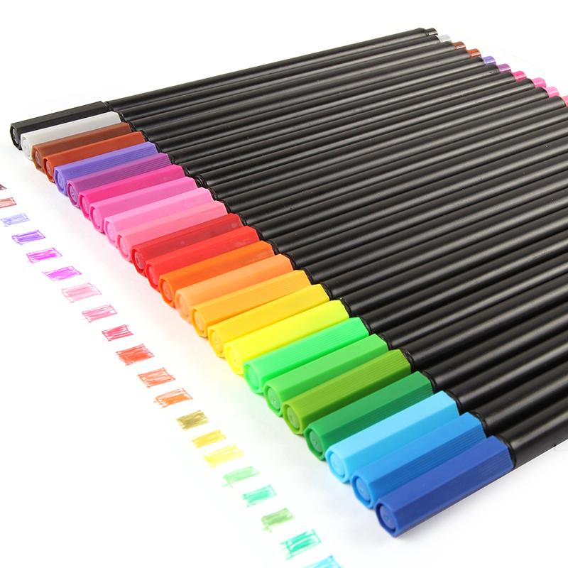 24 Super Fine 0.4mm Color Pen Set
