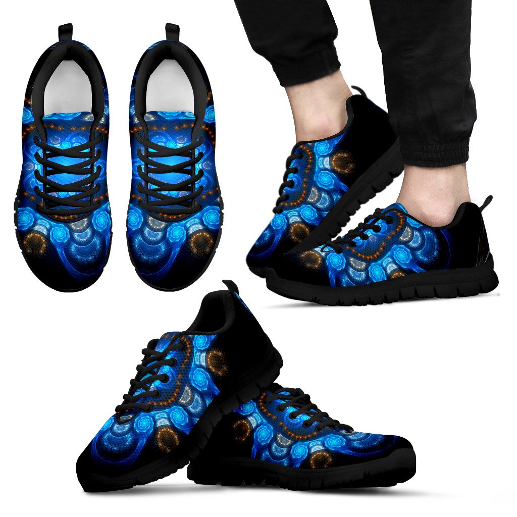 Colored Blue Art Sneakers