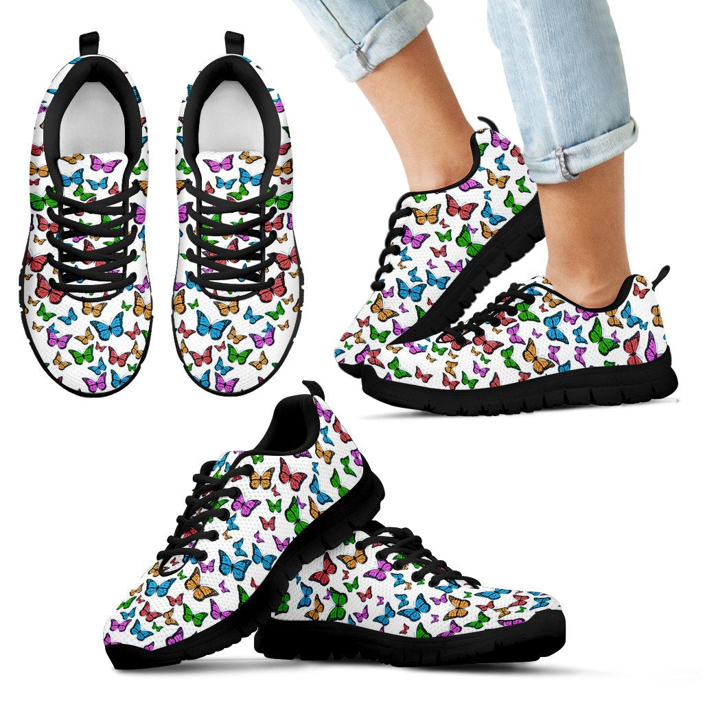 Butterflies White Sneakers