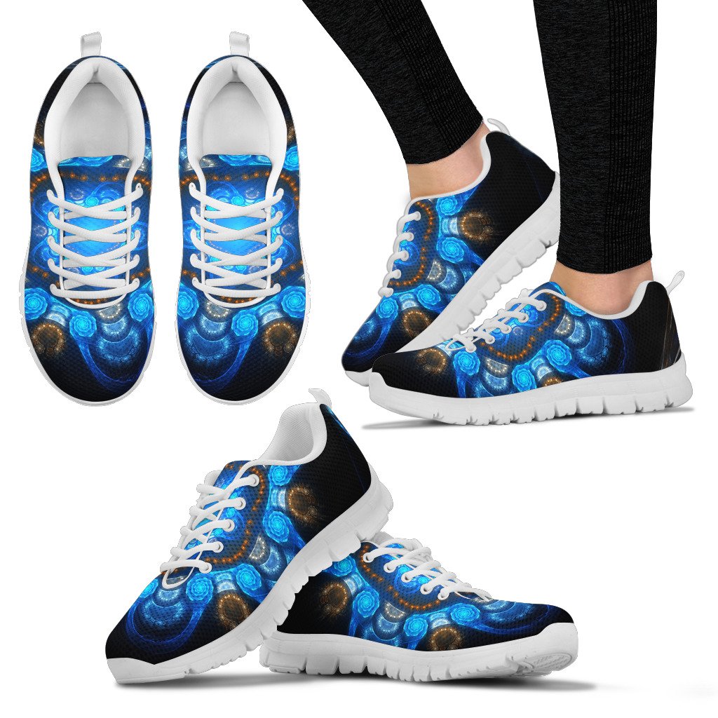 Colored Blue Art Sneakers