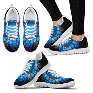 Colored Blue Art Sneakers