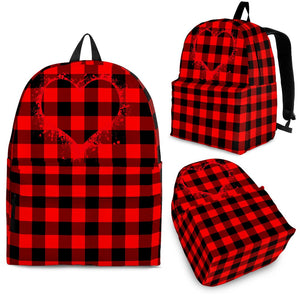 Red Black Checkered BACKPACK
