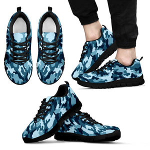 Blue Camo Sneakers