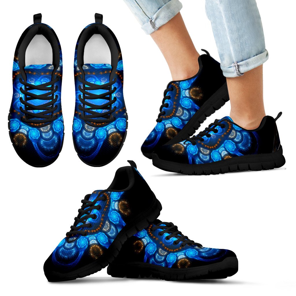 Colored Blue Art Sneakers