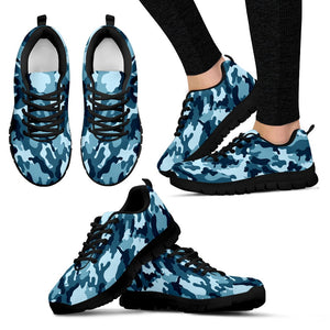 Blue Camo Sneakers