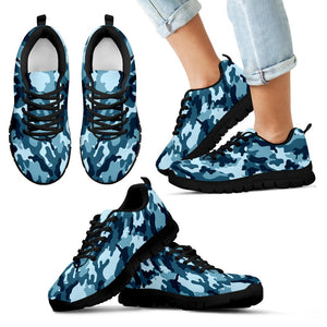 Blue Camo Sneakers