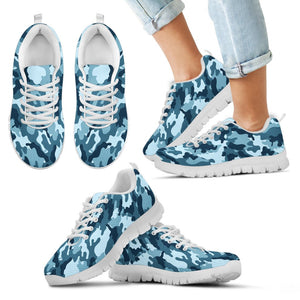 Blue Camo Sneakers