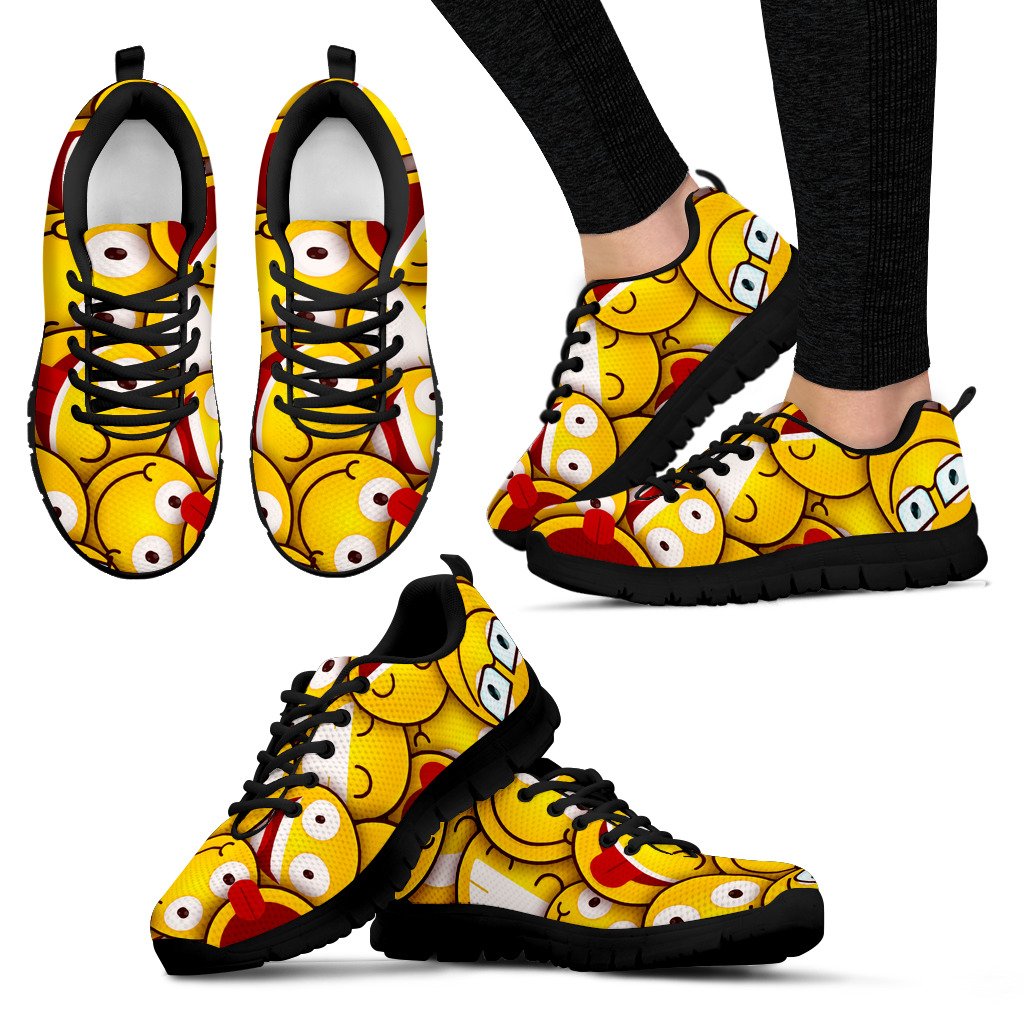 Yellow Smile Sneakers