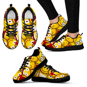 Yellow Smile Sneakers