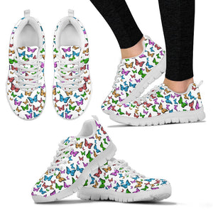 Butterflies White Sneakers