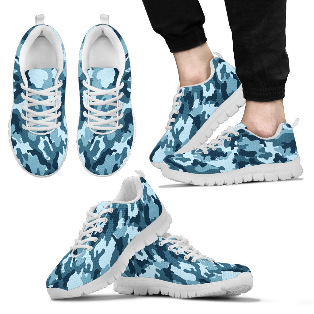 Blue Camo Sneakers