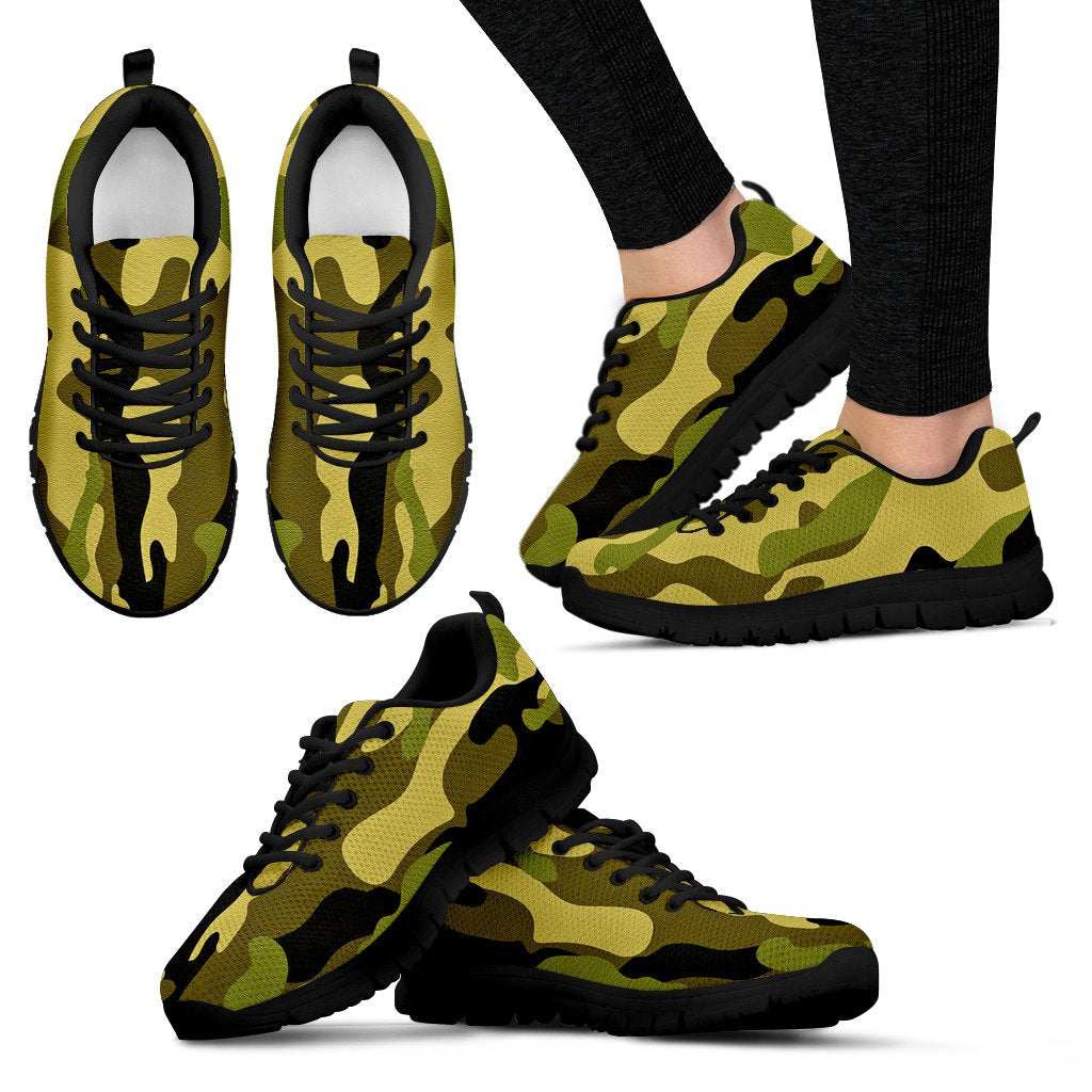 Green Camo Sneakers