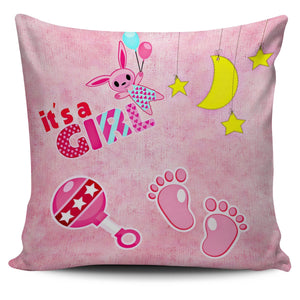 It's a Girl Pillow cover