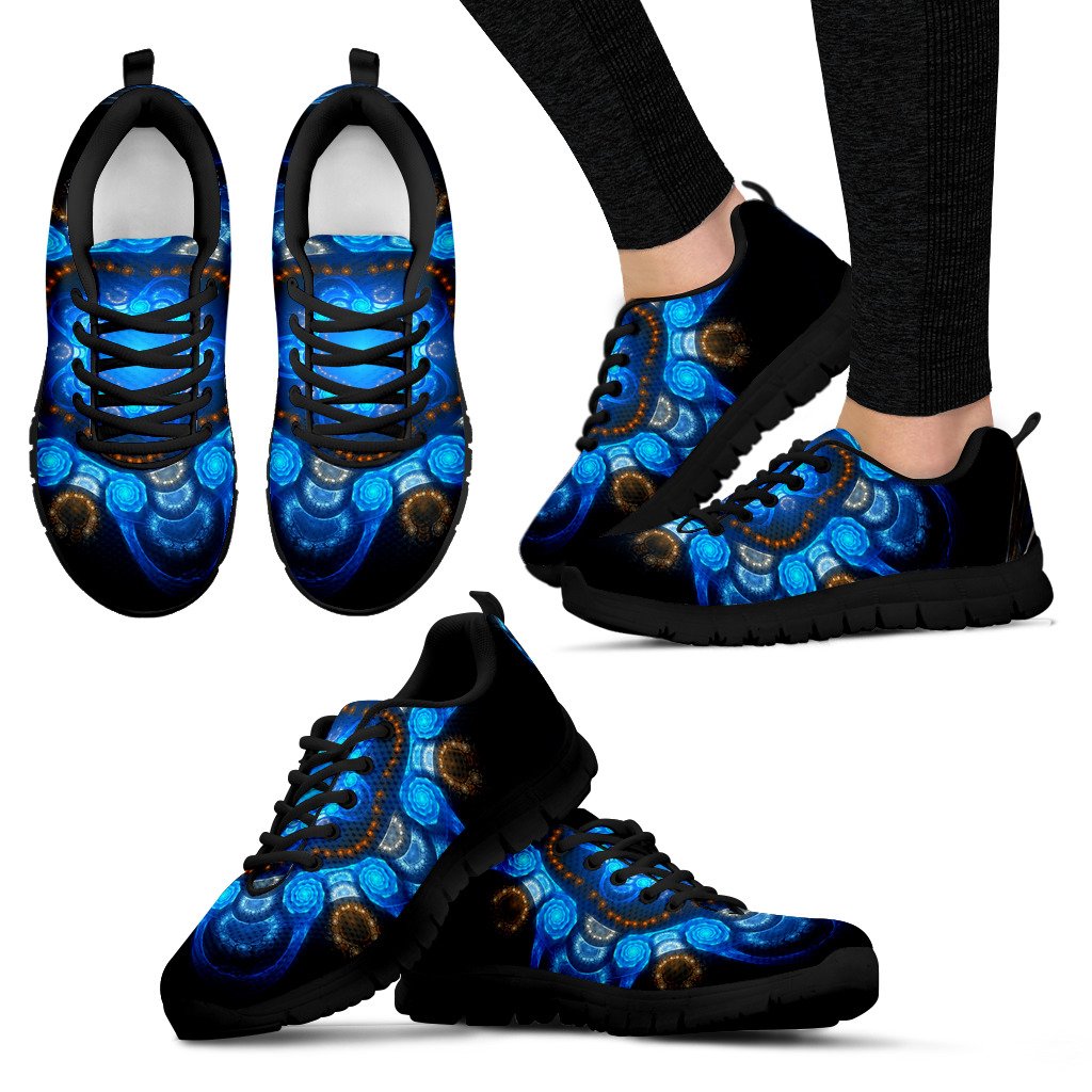 Colored Blue Art Sneakers