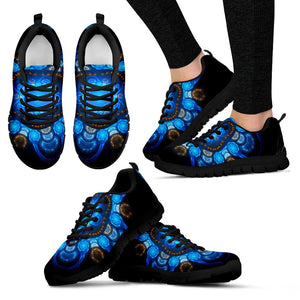 Colored Blue Art Sneakers