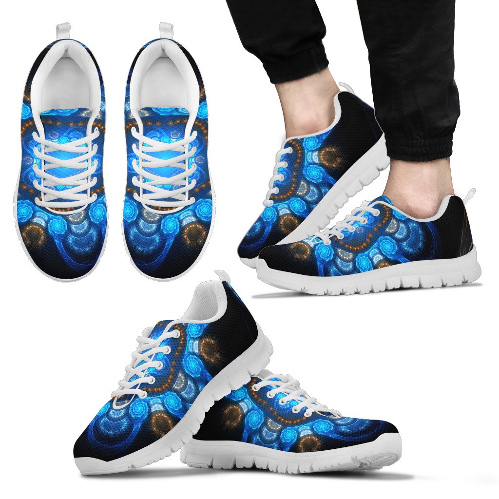 Colored Blue Art Sneakers