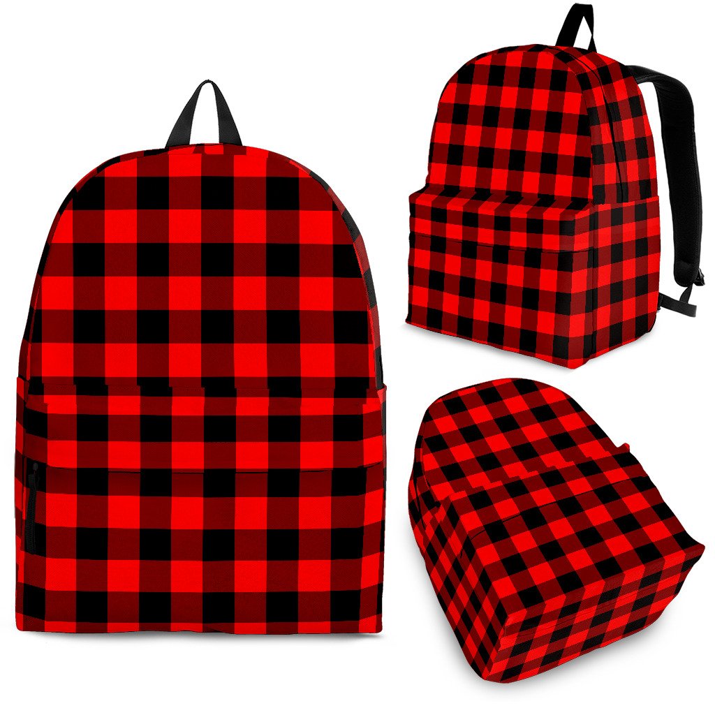 Red Black Checkered BACKPACK