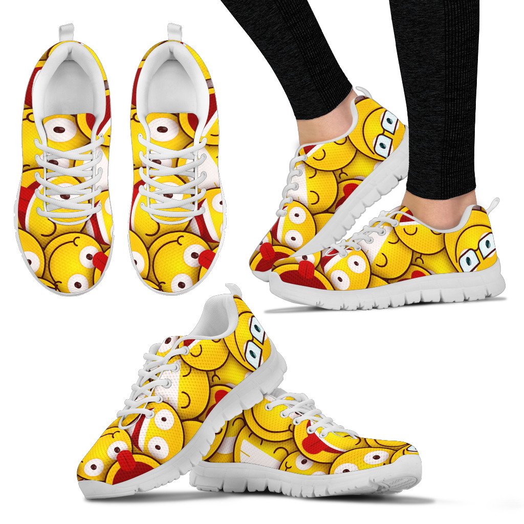 Yellow Smile Sneakers