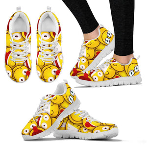 Yellow Smile Sneakers