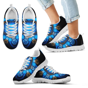 Colored Blue Art Sneakers