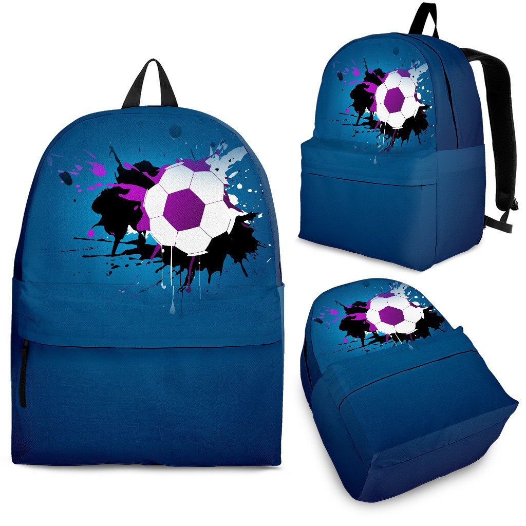 Soccer Blue Backpack