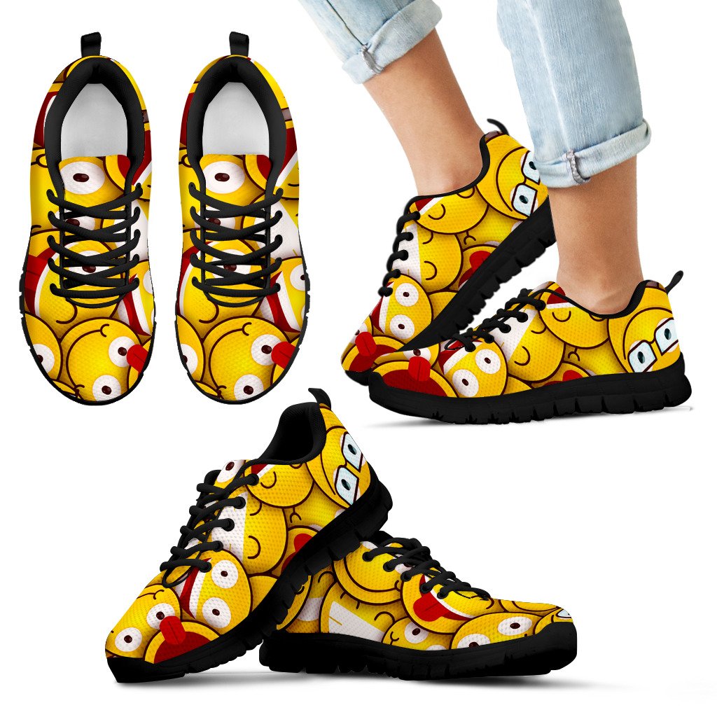 Yellow Smile Sneakers