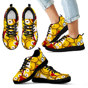 Yellow Smile Sneakers