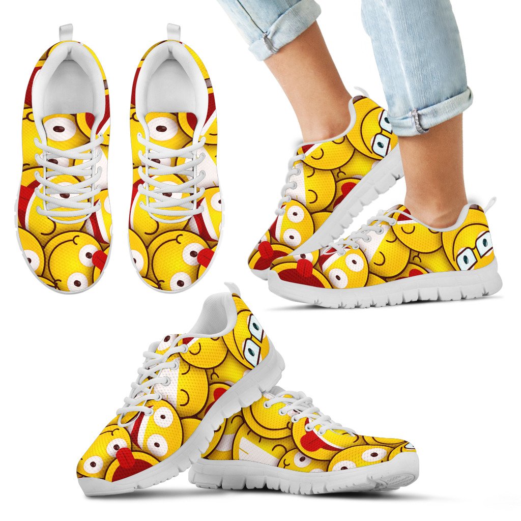 Yellow Smile Sneakers