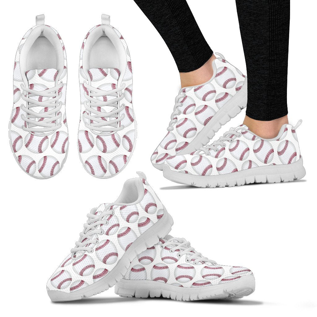 Baseball White Sneakers