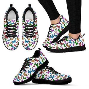 Butterflies White Sneakers