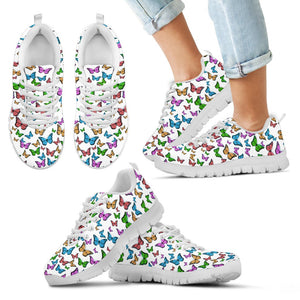 Butterflies White Sneakers