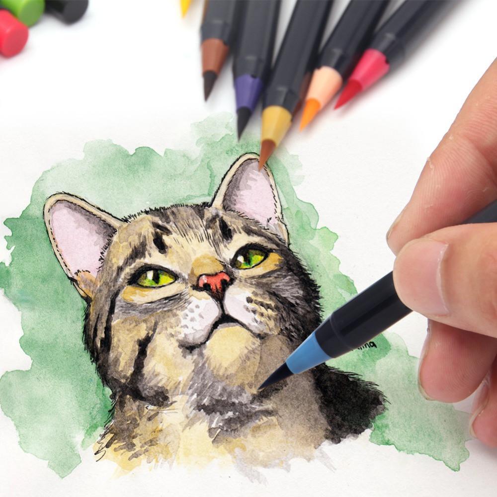 Watercolour Brush Pens - 20 Piece Set