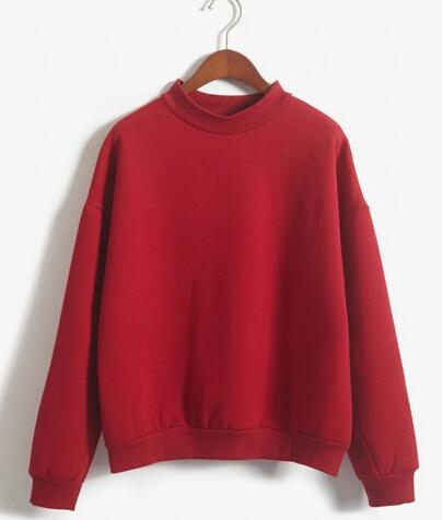 women loose long sleeve sweatshirt