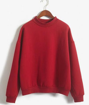 women loose long sleeve sweatshirt