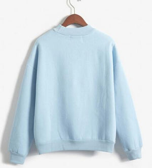 women loose long sleeve sweatshirt
