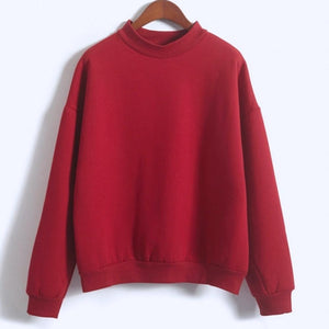 women loose long sleeve sweatshirt