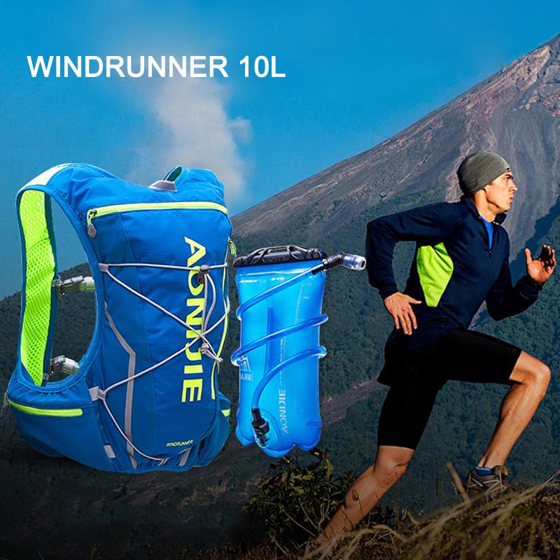 Water Hydration Backpack Running Vest Pack 10L+Water Bottle (Optional)
