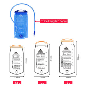 1.5L/2L/3L Outdoor Sport Foldable TPU Water Bag Hydration Water Bladder