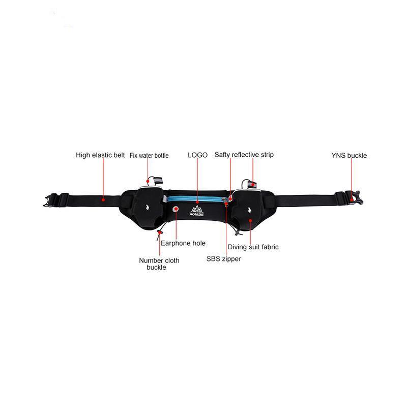 Running Belt Bag With Water Bottles