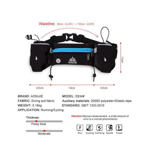 Running Belt Bag With Water Bottles