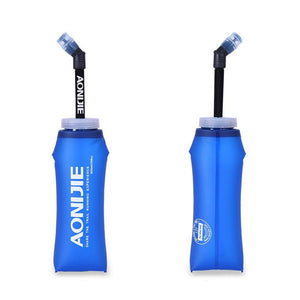 Bottle 350ml /600ml TPU Long Straw Water Bottle Folding