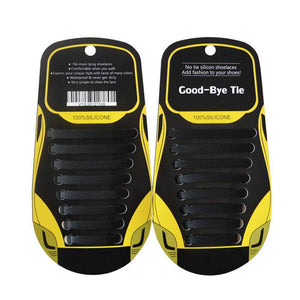 SILICONE ELASTIC NO-TIE SHOELACES