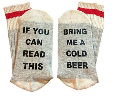Custom wine socks If You can read this Bring Me a Glass of Wine Socks autumn spring fall 2018 new arrival