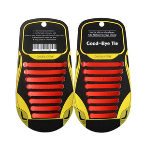 SILICONE ELASTIC NO-TIE SHOELACES