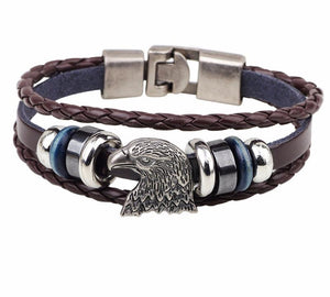 Vintage American Bald Eagle Charm Bracelet