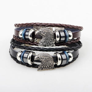 Vintage American Bald Eagle Charm Bracelet