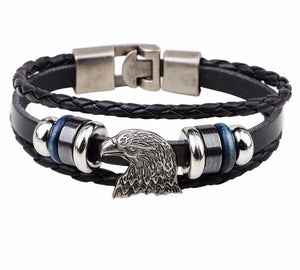 Vintage American Bald Eagle Charm Bracelet
