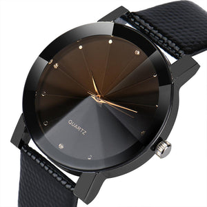 Fashion 2018 Watch Men Luxury Brand Unisex Popular Womens Watches Quartz Stainless Steel Dial Leather Band Wristwatch Clock Gift