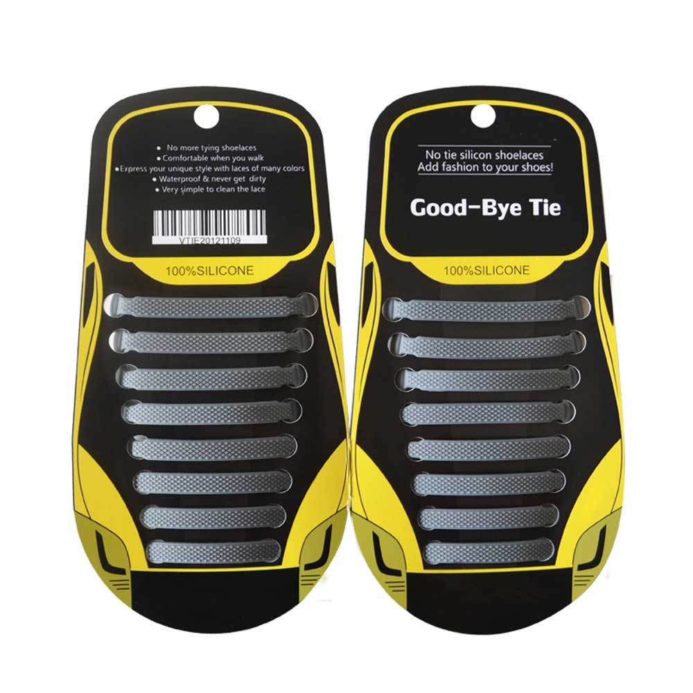 SILICONE ELASTIC NO-TIE SHOELACES