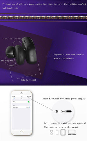 Sport In Ear Wireless Bluetooth Stereo Earphone with Mic